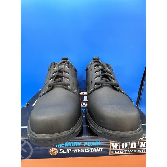 SKECHERS WORK Men\'s Cottonwood Cantix Soft Toe EH Slip Resistant Shoe Blk Sz 13 main image 3